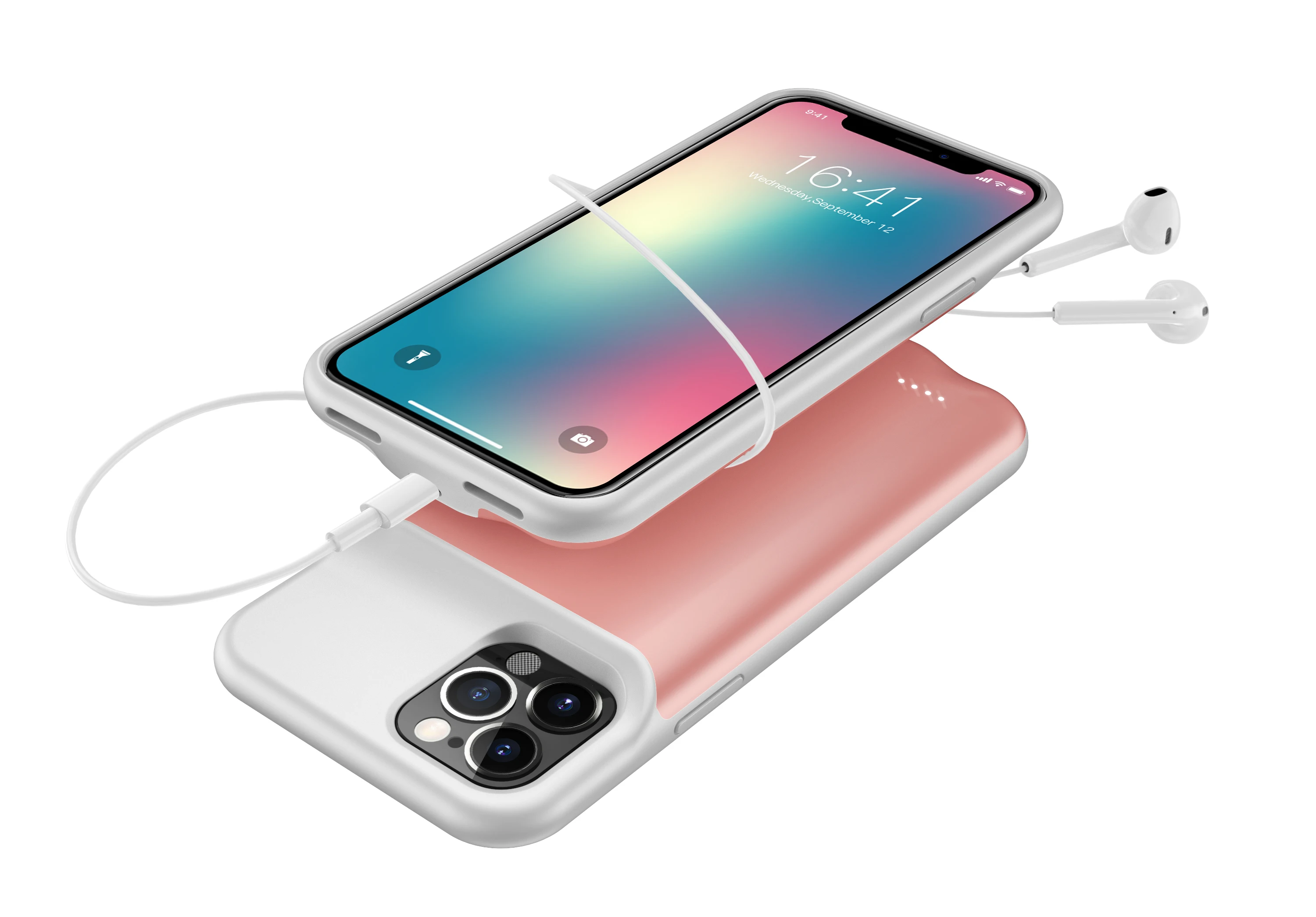 Funda de batería inteligente para iPhone 14, 13, 12, 11 Pro Max, cargador  de batería portátil