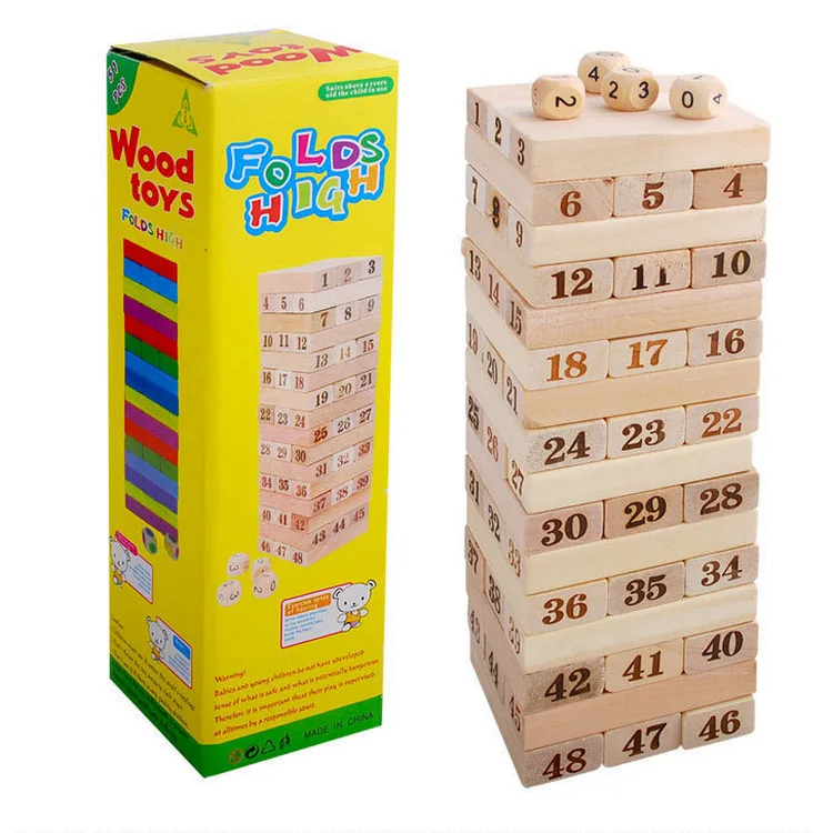 

Educational Logs Stack-up Bricks Pro Casual Wooden Toys Interactive Communication Toy 81457
