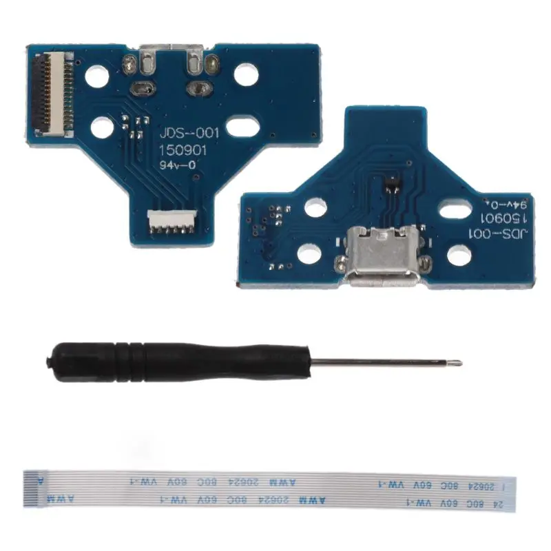 Печатная плата тонкая usb зарядная плата Контроллер Разъем Порт JDS-001 14 Pin Гибкий Кабель питания Замена для sony 4 PS4 J11