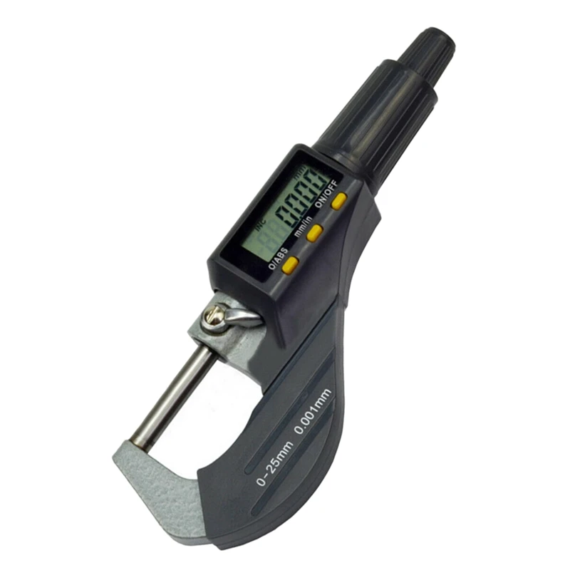0-1 Inch 0.00005 Inch LCD Digital Electronic Outside Micrometer Carbide Tip 0-25mm Set
