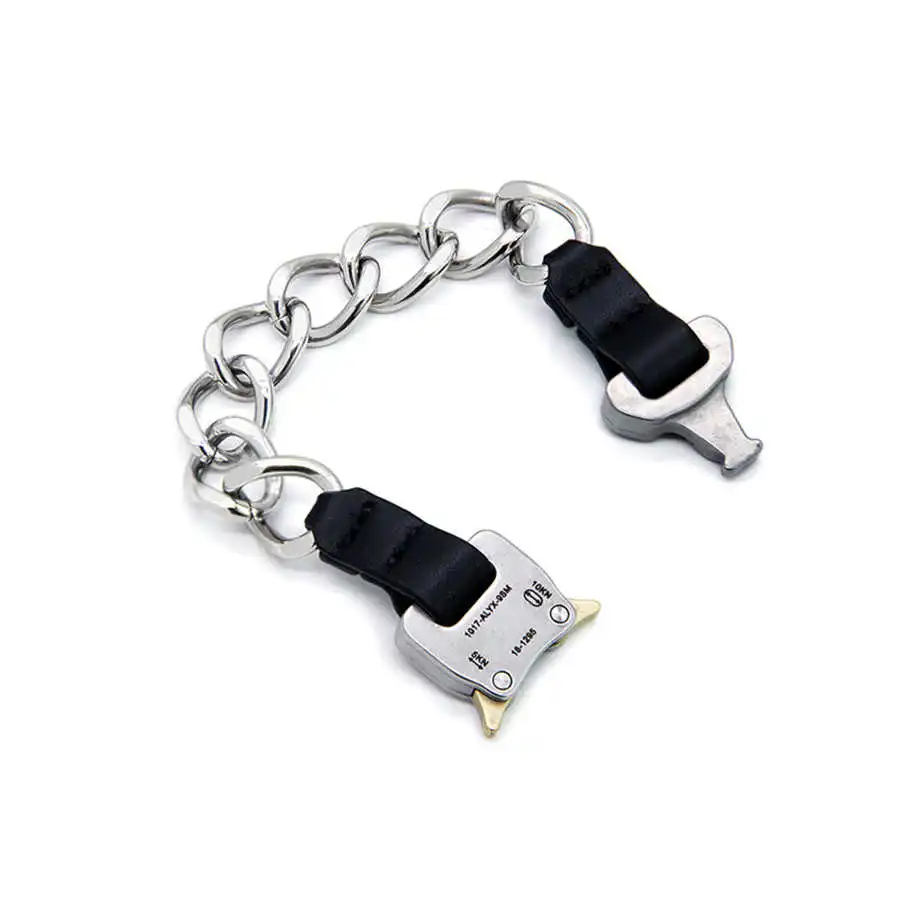 

2019 ALYX Chain Necklace Men Women Best Quality alyx Metal Button Bracelet belts