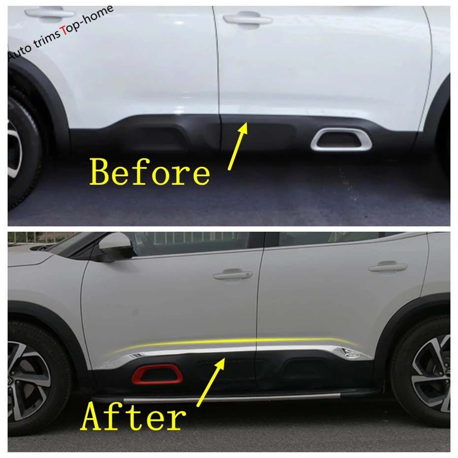 Stainless Steel Accessories For Citroen C5 Aircross 2018 - 2022 Rear Trunk  Tailgate Bottom Lid / Side Door Body Strip Cover Trim - Chromium Styling -  AliExpress