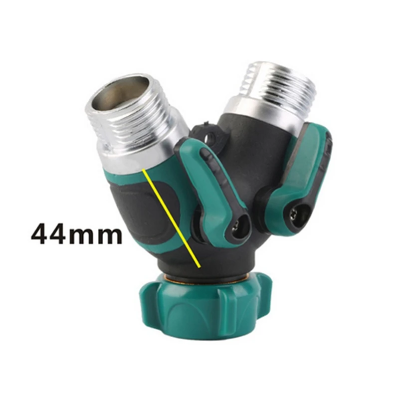 Garden Practical Faucet 2-Way Distributor Water Flow Regulable Y Hose Connector Double water valve Y-type shunt Garden