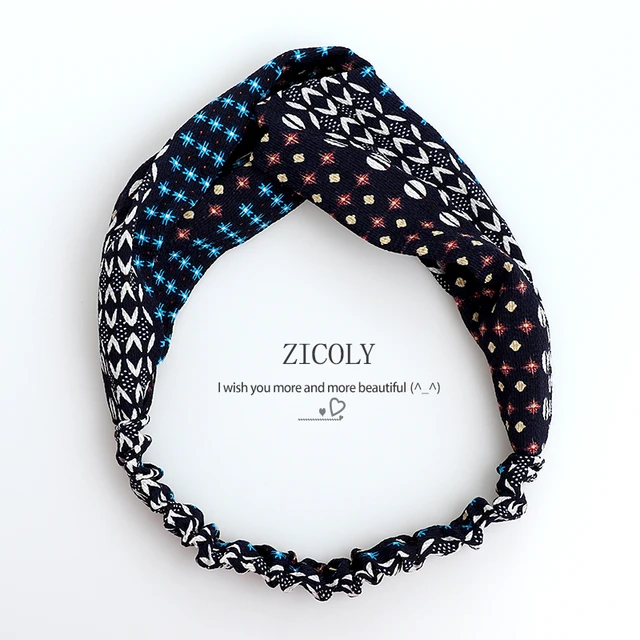 New Women Fashion Hair bands Cross Knot Elastic Hair Band Korean face wash hair band girl small fresh HairBands Hair Accessories style-40