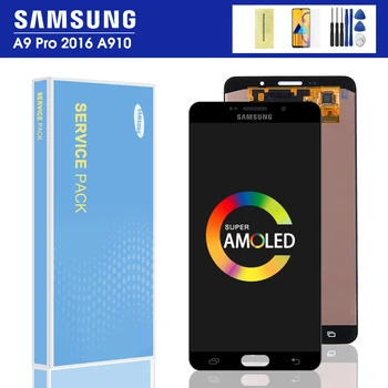 

Original 6.0" Display for SAMSUNG Galaxy A910 LCD Screen Touch Digitizer A9 Pro 2016 A9100 A910F LCD Display Replacement