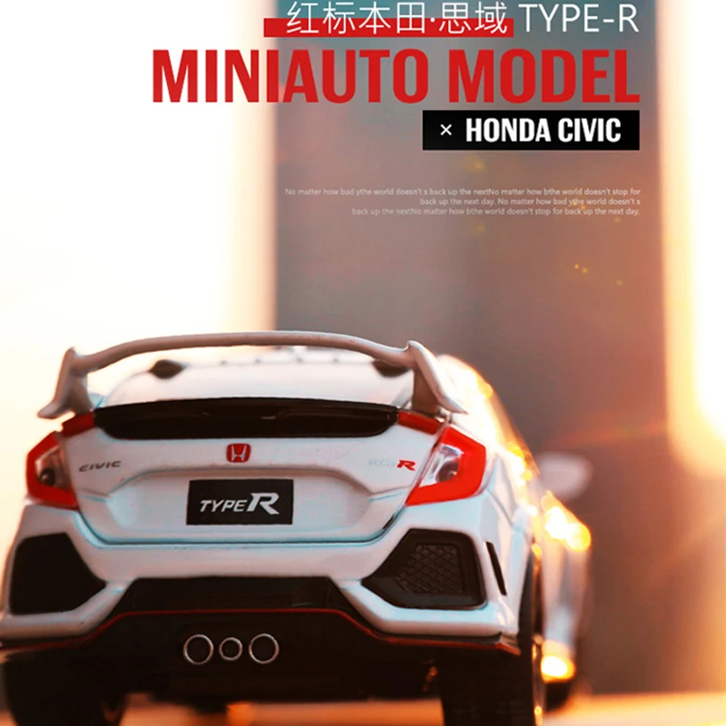 Модель автомобиля из 1:32 сплава Honda Civic звук и светильник функция оттягивания