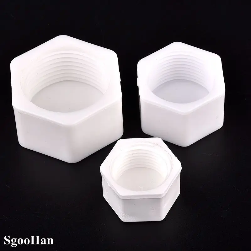 5-10-Pcs-PPR-1-2-3-4-1-Female-Thread-Pipe-Hexagon-Shaped-Blocked-Caps.jpg 5 ~ 10 Db Ppr 1/2 "3/4" 1 "Női Szálcső -Cső Hatszög Alakú Blokkolt Kupak - Image 2