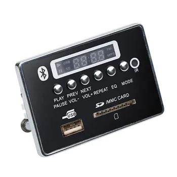 

Car Usb Mp3 Player Integrated Bluetooth Hands-Free Mp3 Decoder Board Module Remote Control Usb Fm Aux Radio For Car