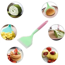 Силиконовая лопатка для нуга, говяжьего мяса, яиц, кухонный скребок, широкая Лопата для пиццы, антипригарные турники, подъемники для еды, домашняя кухонная утварь