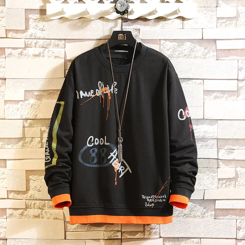 Japan Style Casual O-Neck 2020 New Arrived Black Hoodie Sweatshirt Men'S Thick Fleece Style Hip Hop High Streetwear Clothing Japan Style Casual O-Neck 2020 New Arrived Black Hoodie Sweatshirt Men'S Thick Fleece Style Hip Hop High Streetwear Clothing