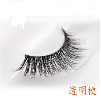 

Transparent Stems Mink False Eyelashes Cross Winged Natural Long 3D Fake Eyelashes Stage Performance Make-up Thick Eye Lashes 17