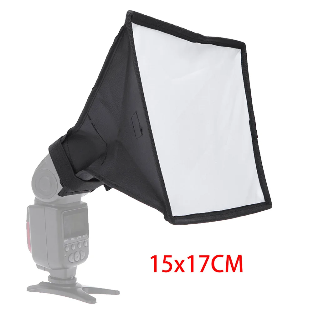 15x17CM Gosear Универсальный фото Difusor светильник-рассеиватель софтбокс для Canon Nikon sony Pentax DSLR камеры аксессуары - Цвет: 15x17CM