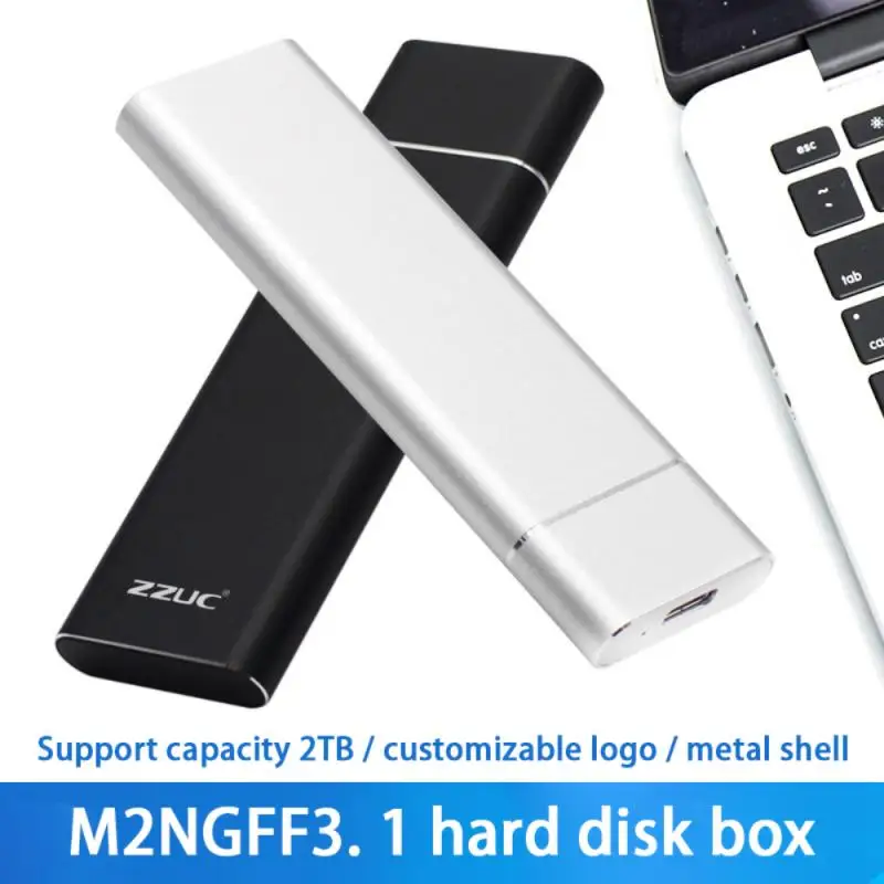 Protocolo de Apoio Tipo-c para M.2 Chave Nvme Habitação Case 10gbps Segunda Transmissão Disco Rígido Caixa Gabinete Usb3.1 m 5 Comutadores KVM