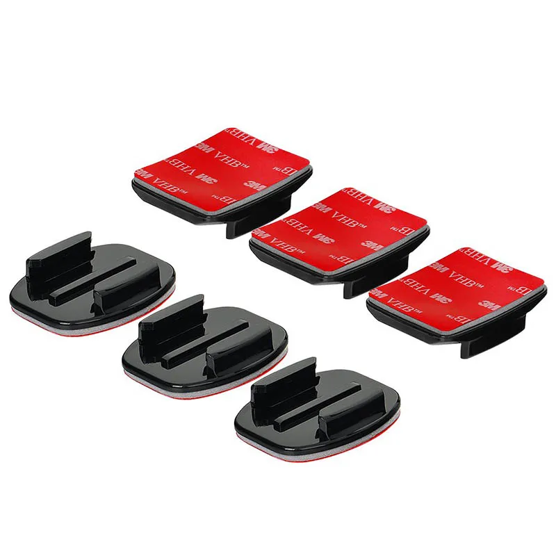 Adhesive Mounts For GoPro 7 6 5 4 3 Curved Flat Mounts 3M Sticky Pads for Go Pro Xiaomi Yi SJCAM Action Camera Helmet Board Car-3