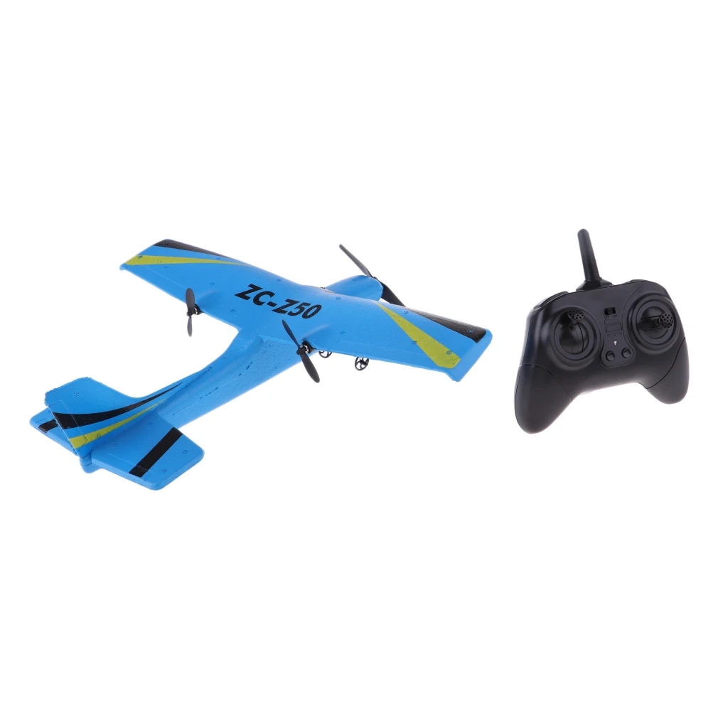 2.4G 2CH RC Remote Control Plane Airplane Glider Outdoor Flying Toy Z50 EPP