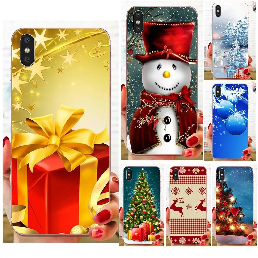 TPU Cool Best For Xiaomi CC9 CC9E Mi 3 4 4i 5 5S 6 6X 8 9 SE Play Plus Pro Lite A1 Mix 2 Note Christmas Snow Santa New Year | Мобильные
