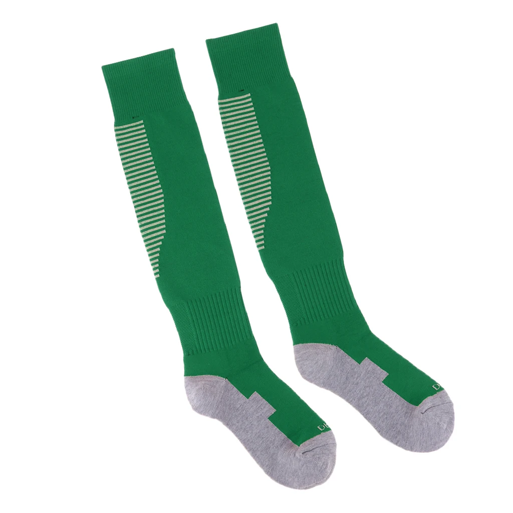 Football Socks Knee High Stripe Athletic Socks Sport Game Compression Stockings Breathable for Men Adults 