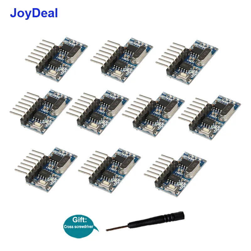 Mhz Superheterodyne rf Receptor 1527 Código de Aprendizagem Módulo Interruptor Decodificador 4ch Saída para Arduino Uno Remoto sem Fio Kit Diy 433