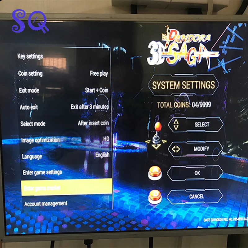 4 Players Arcade Consola Console Pandora Saga Box 4188 in 1 160*3D 3/4P Joystick Controller Gamepad Support WIFI Download Games