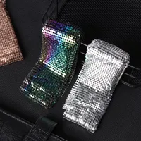 Hot Punk Aluminium Alloy Scarf Sequins Pendant Long Choker Statement Necklace Lady Neck Collar Women Fashion Jewelry Scarves 2