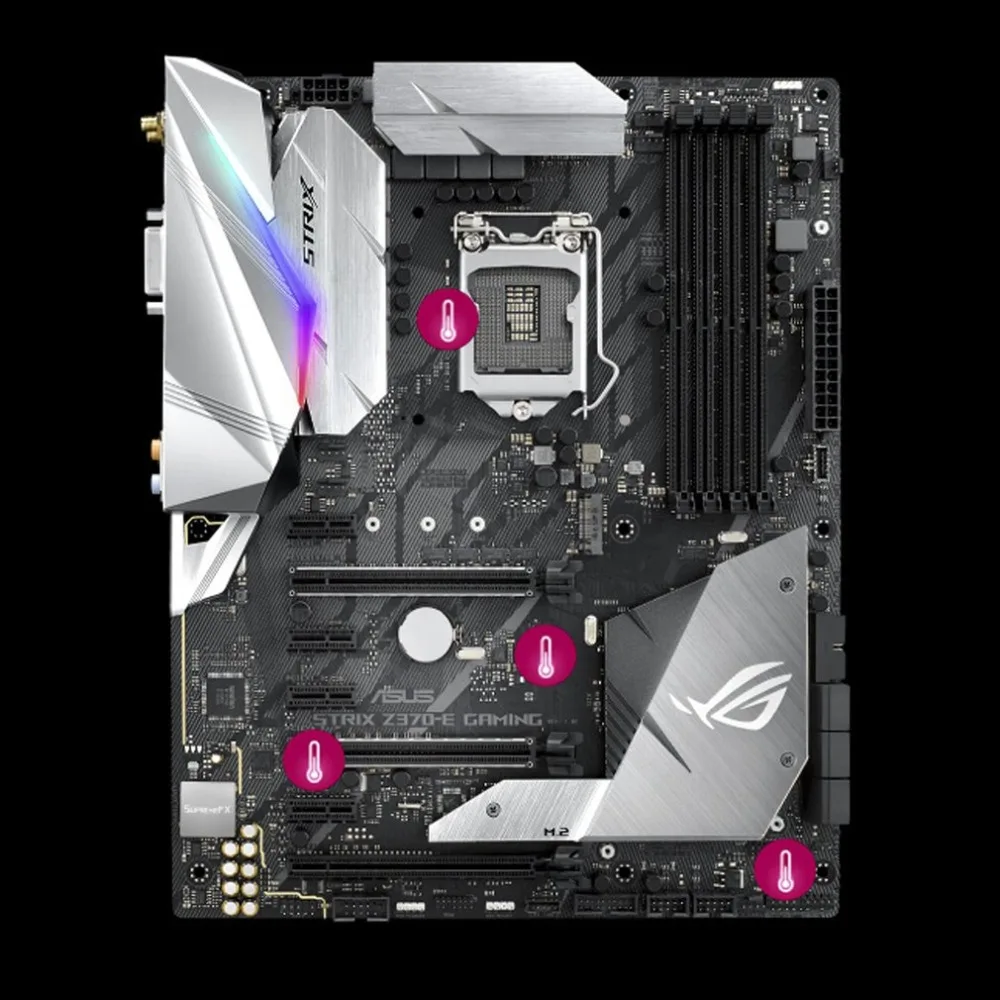 ROG STRIX Z370-E игровой Z370 блок питания ATX материнская плата LGA1151 гнездо 802.11ac Wi-Fi Поддержка DDR4 4000 МГц SATA 6 Гбит/с USB3.1 доска
