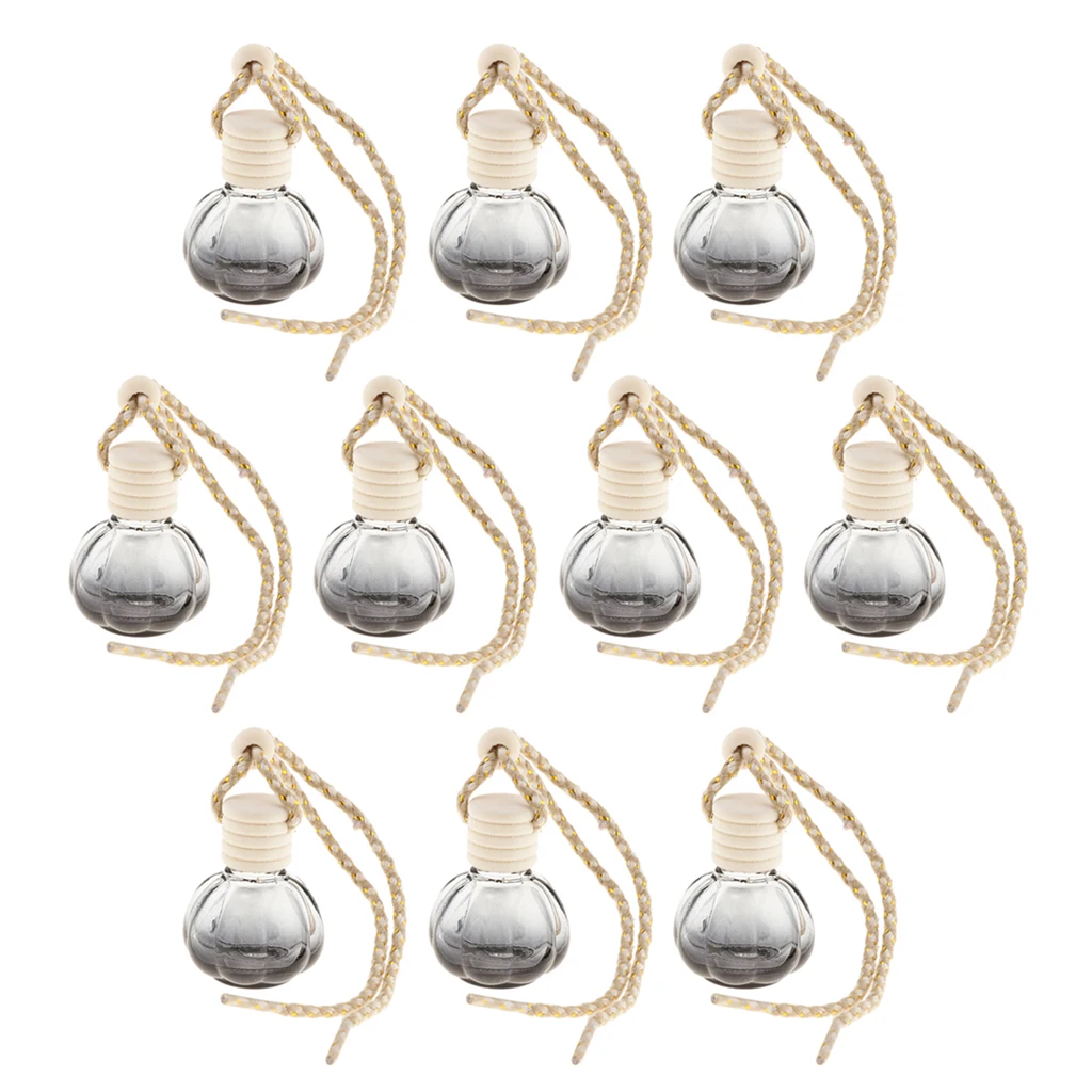 10Pieces 10ml Empty Perfume Bottle Pendant Car Hanging Ornament Home Decoration