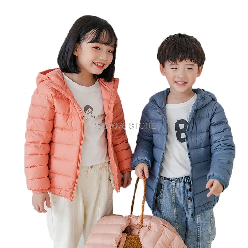 Bebé niñas niños blanco pato abajo abrigo 95% pato abajo pluma luz niños otoño niñas Chaquetas niños parka prendas de Vestir exteriores|Plumíferos parkas| AliExpress