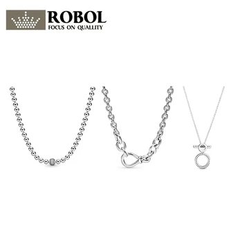 

PDB XL High Quality Original 925 Sterling Silver Winter New Beads Necklace Women Jewelry Gift Free Shipping Wholesale
