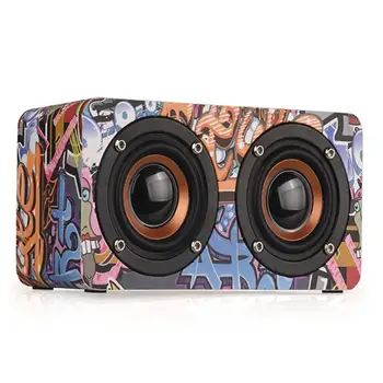 

2019 New Speakers M5 Wooden Wireless Bluetooth Speaker Portable Stereo Loudspeakers Handsfree Speakers