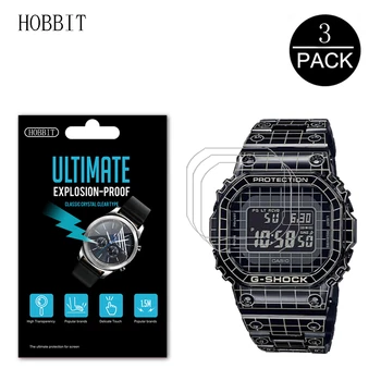 

3PCS 0.15MM Nano Explosion-proof Screen Protector For Casio G-Shock GW-B5600DC GMW-B5000CS 1PR Screen Guard Film Easy To Install