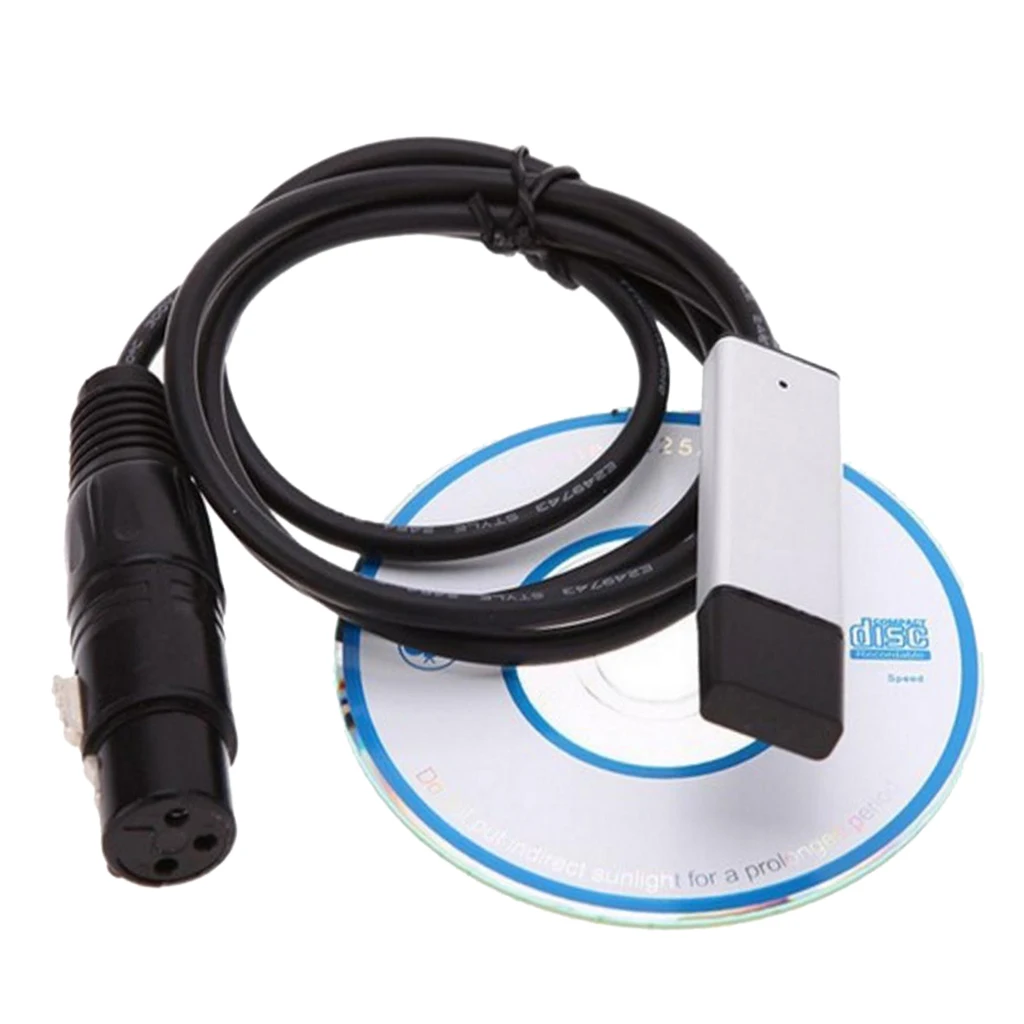 Контроллер освещения сцены диммер Интерфейс адаптер для DMX512 компьютера ПК