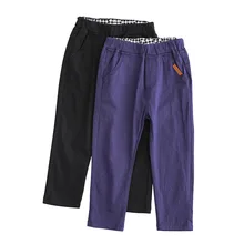 Новые товары, весенне-осенние брюки, детские повседневные гимнастические штаны, хлопковые брюки средней посадки для мальчиков