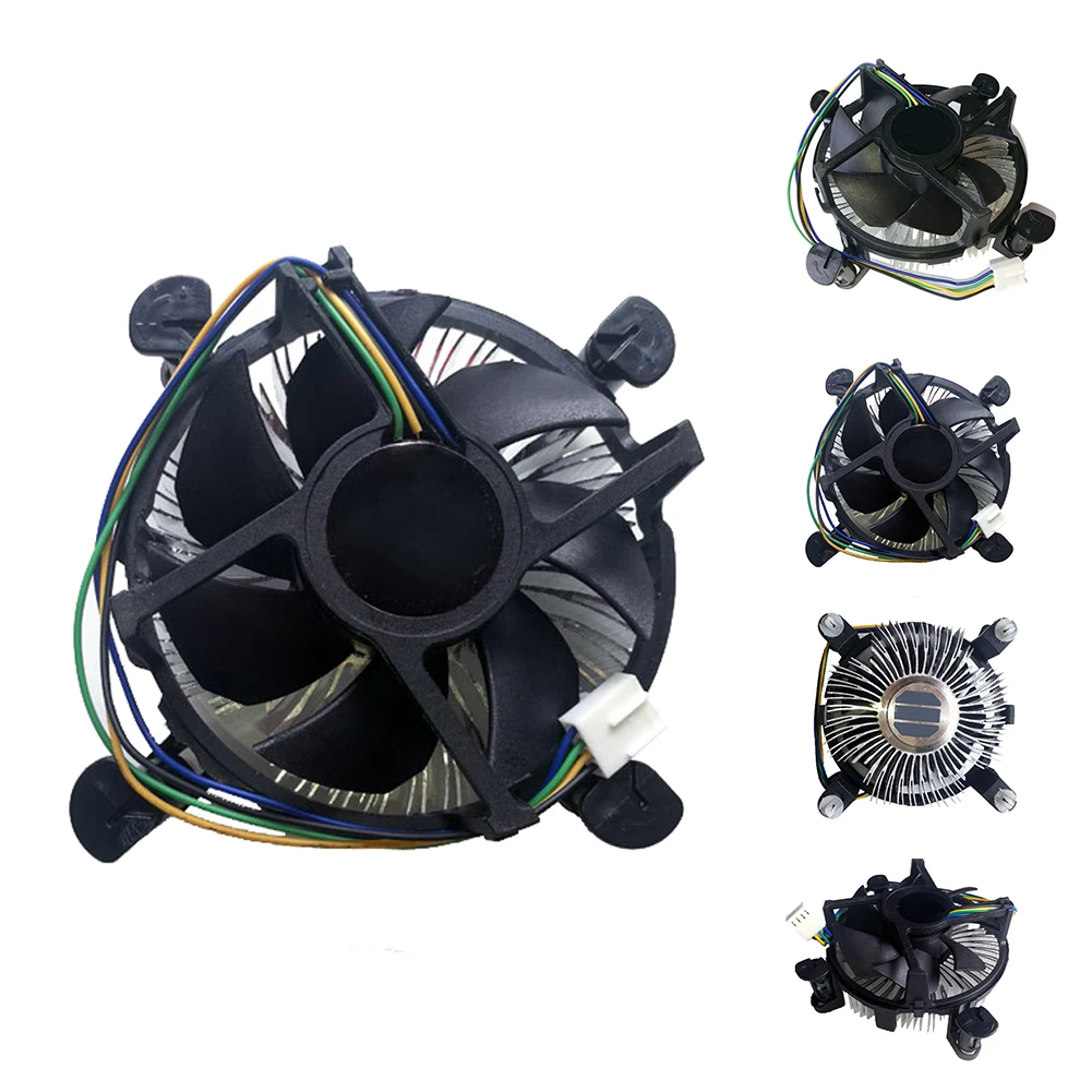 Home Heatsink Accessories Universal Aluminum Office Quiet CPU Fan Cooler Radiator Useful System Computer Components For Intel