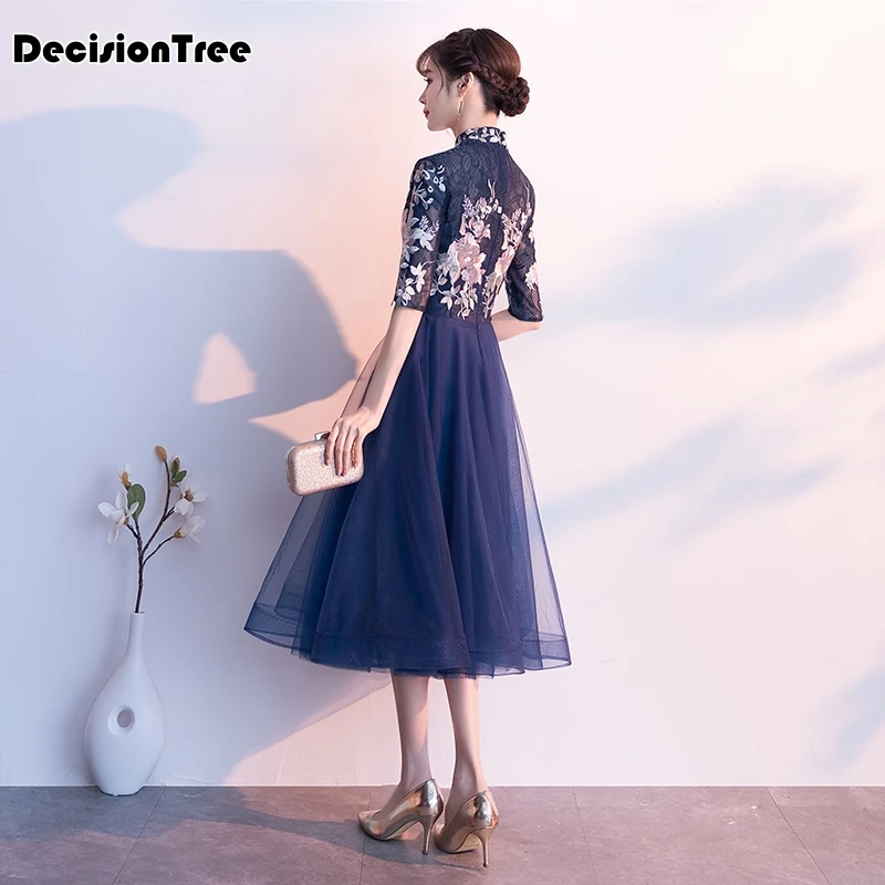 Китайское платье cheongsam кружевное платье с вышивкой qipao вечернее платье свадебное платье традиционное китайское платье для женщин
