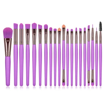 

201 20pcs Fluorescent Make up Brush Premium Cosmetic Makeup Brush Set for Foundation Blending Blush Concealer Eye Shadow