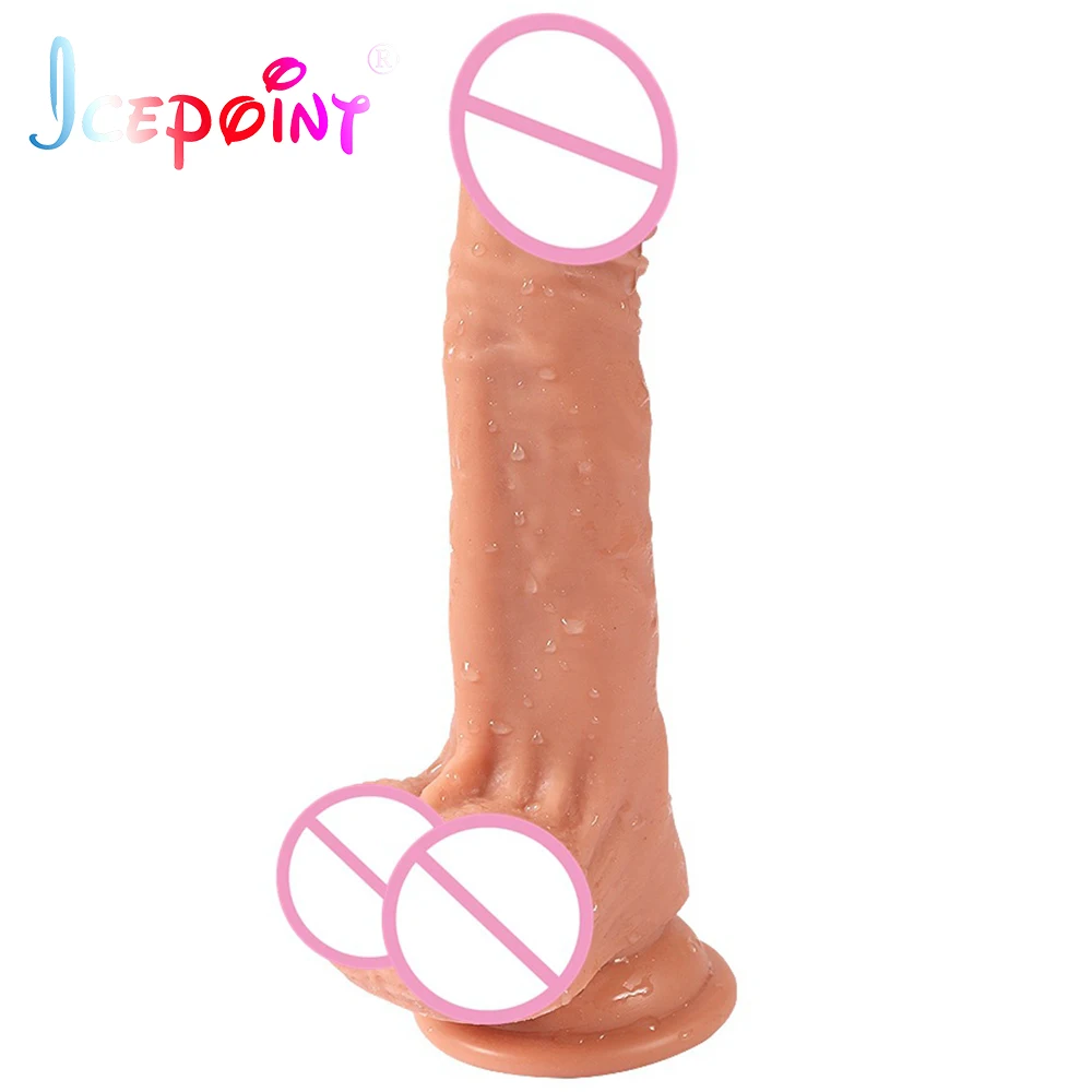 ICEPOINT реалистичный фаллоимитатор 20*3 8 см отличные мягкие силиконовые игрушки для