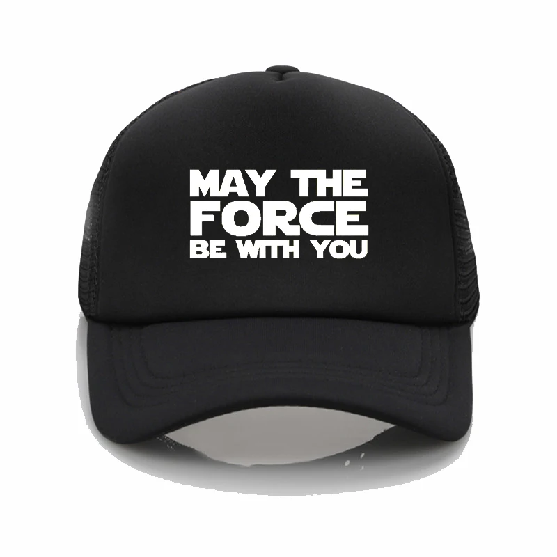 

Fashion hats MAY THE FORCE BE WITH YOU print Baseball caps summer Mesh Trucker hat Dad Hats