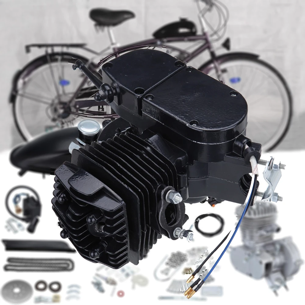 2-Stroke 100CC Bicycle Motorized Gas Petrol Bike Engine Motor Kit Full Set CDI 