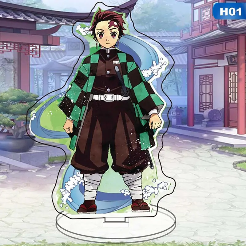 Аниме Demon Slayer: Kimetsu No Yaiba Kamado Tanjirou Hashibira Inosuke Косплей фигурка на акриловой подставке модель лицензирование рождественские подарки