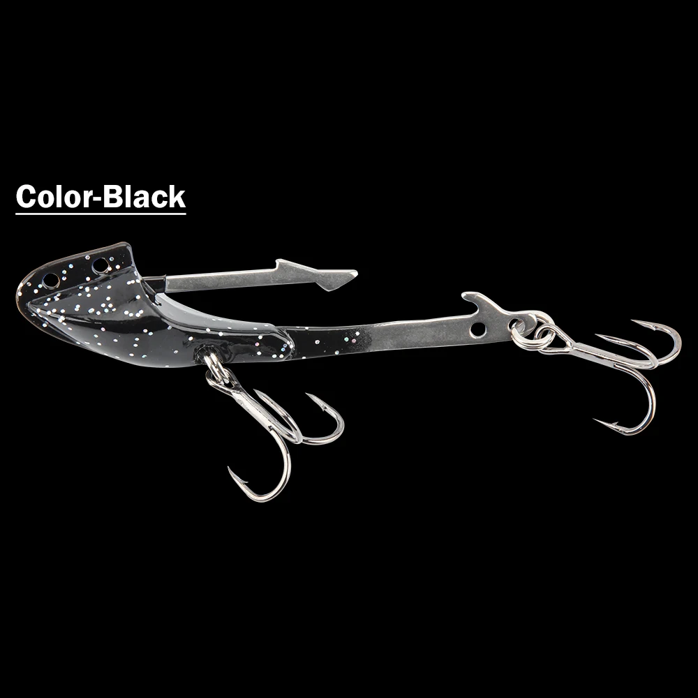Black Spinpoler, 1 шт./лот, свинцовая наживка, 14,5 г, 25,5 г, наживка, рыболовный крючок для мягкой приманки, рыболовные снасти с крючками VMC - Цвет: Black