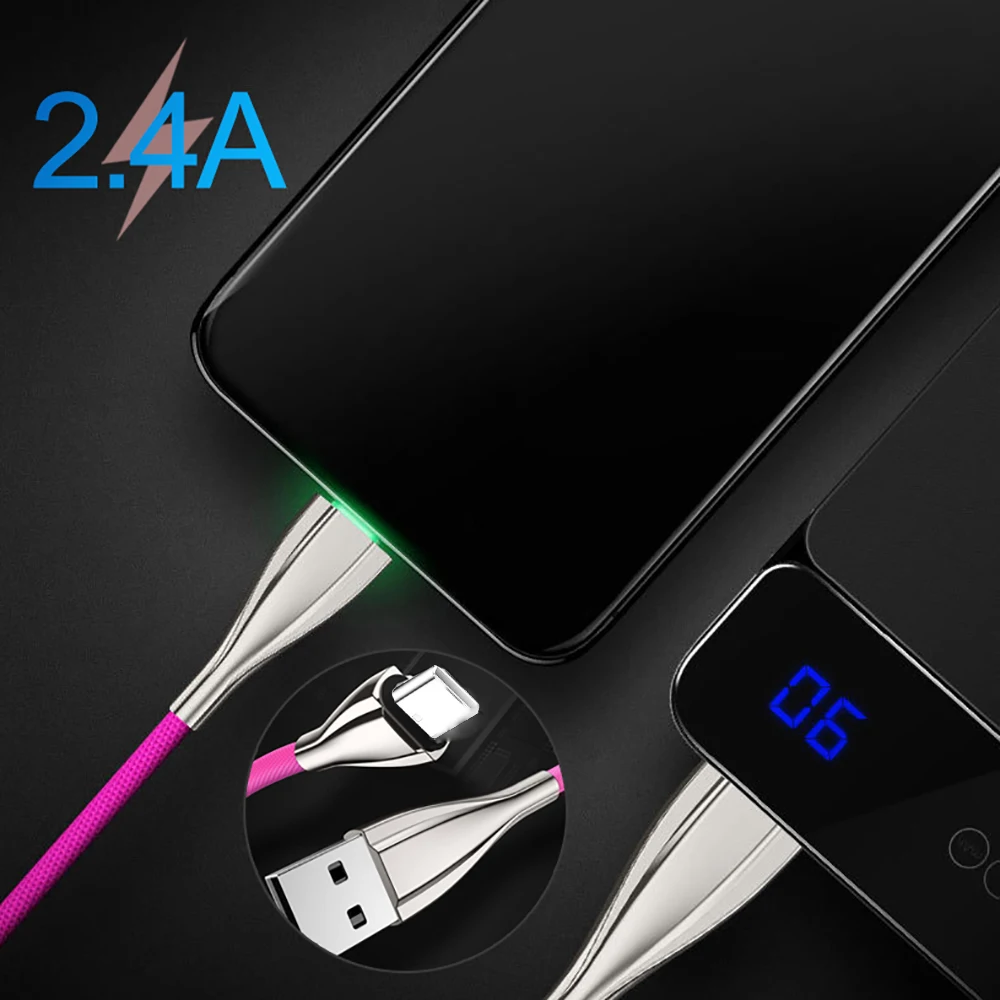 Для samsung Note 10 S9 S8 Plus huawei P30 Pro Радужный разноцветный usb-кабель для мобильного телефона Micro usb type C зарядное устройство Дата-кабель