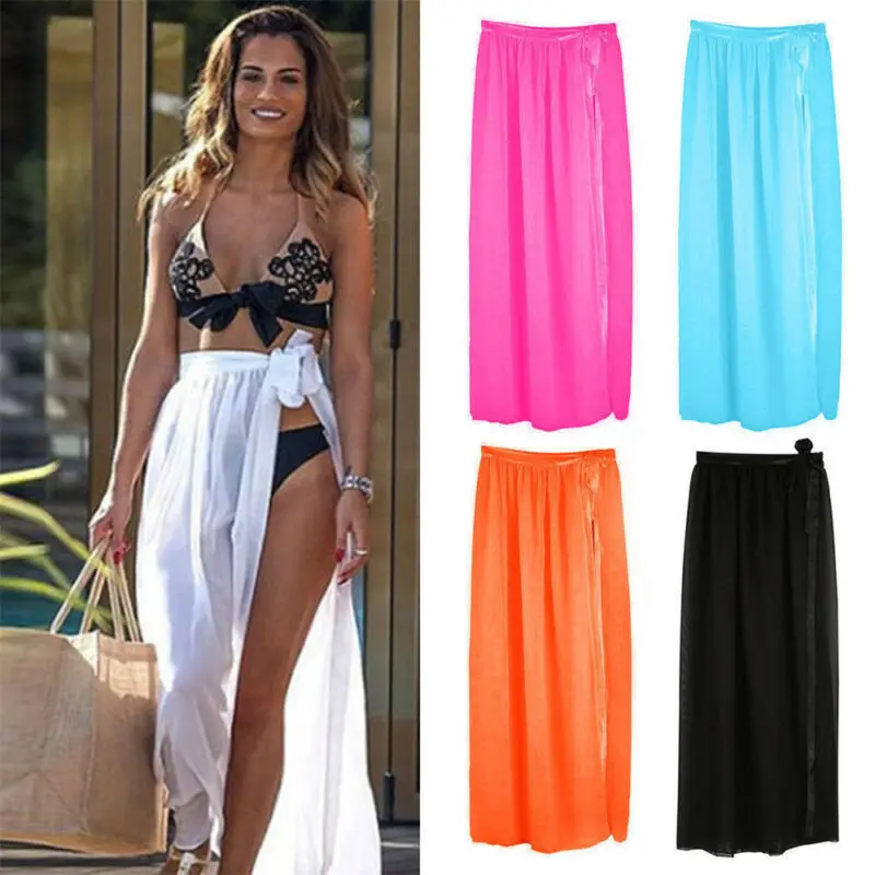 Precio bajo Vestido corto femenino de playa para mujer, minifalda envolvente, Sarong, Pareo, para verano jlOEg9WB9