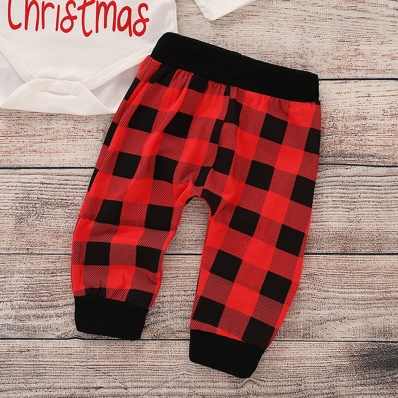Одежда для новорожденных с надписью «My First christmas»; Детские боди+ шапочка+ штаны; хлопковое нижнее белье с длинными рукавами; комбинезон; комплект одежды для младенцев