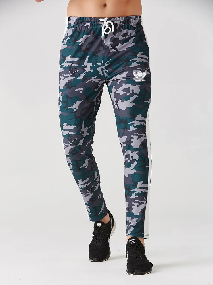 Joggers брюки мужские Новые камуфляжные тренировочные брюки Брендовые мужские брюки фитнес повседневные эластичные брюки бодибилдинг одежда