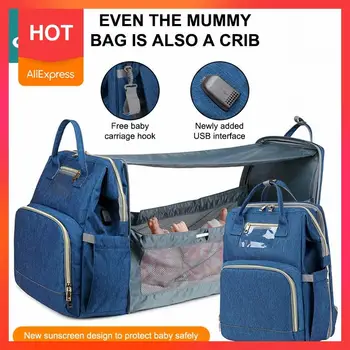 

Lequeen Diaper Bag Backpack for Mom Baby Bed Crib Stroller Bag Multifunctional Mummy Bag Waterproof High Capacity