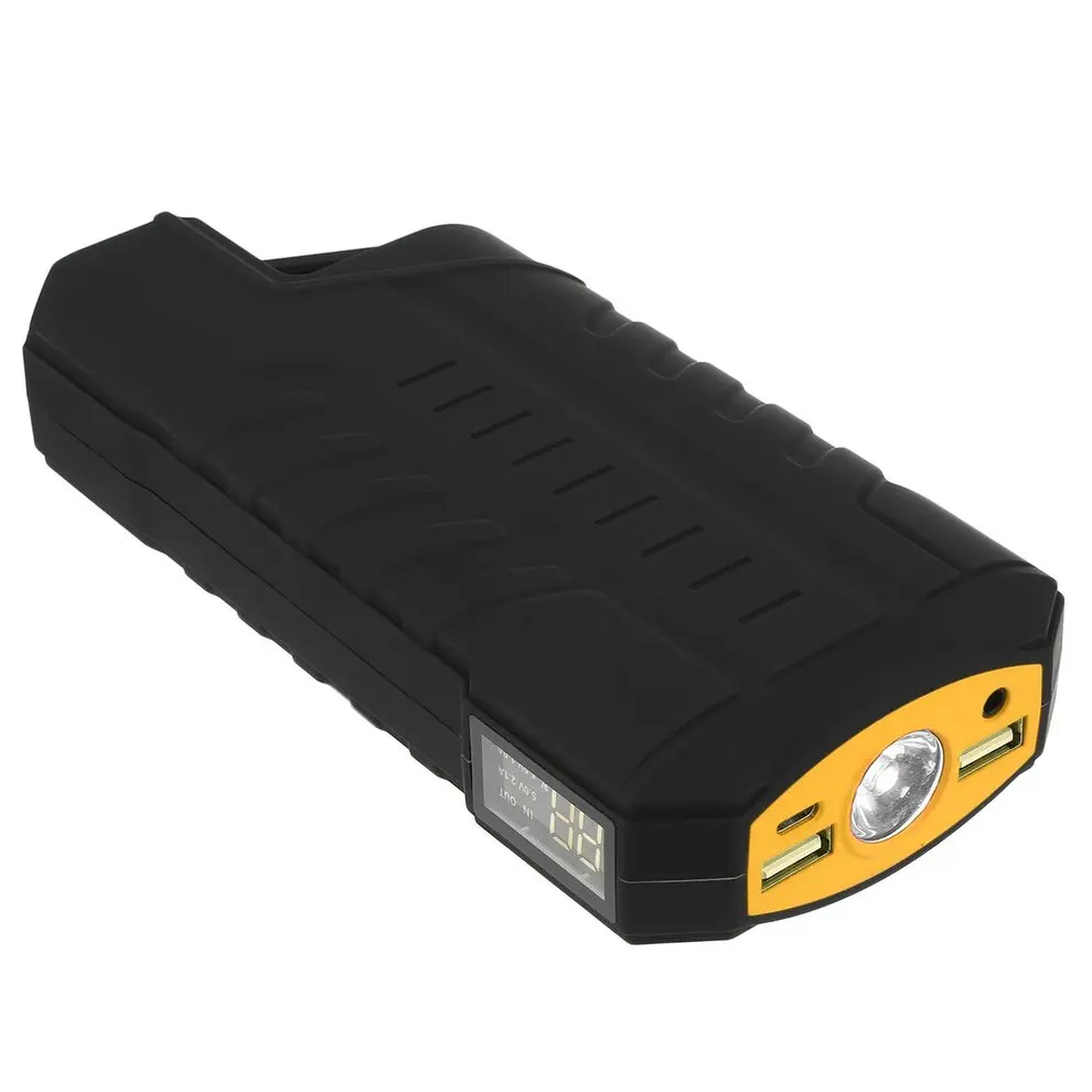 Ёмкость 12V 4 USB Портативный мини-автомобиль аварийный прыжок стартовый усилитель Зарядное устройство Мощность банка для аварийного автомобиля Зарядное устройство