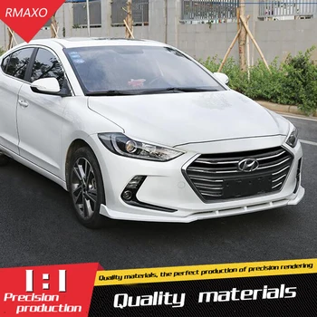 

For Hyundai Elantra Body kit spoiler 2016-2018 Elantra DC ABS Rear lip rear spoiler front Bumper Diffuser Bumpers Protector