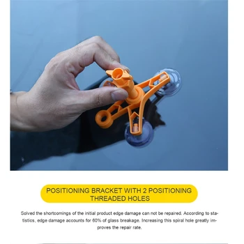 

Car Windshield Repair Kit Auto Glass Crack Repair Tools with Repair Resin for Car Windshield Crack and Scratch Fixing