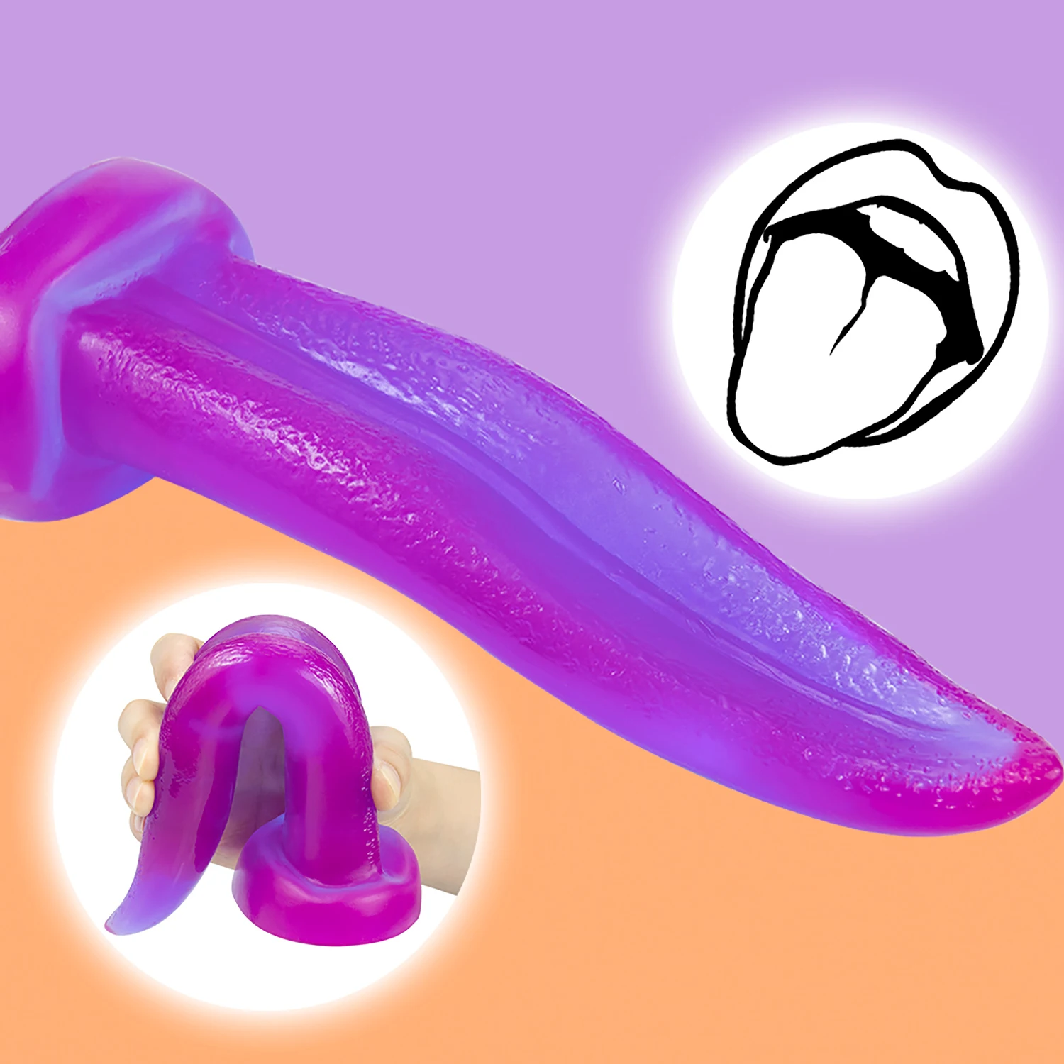 Tongue dildo