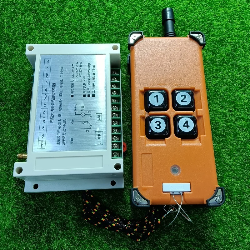 Remoto sem Fio Interruptor de Luz Transmissor + Ventosas Controle Led Relé Saída Rádio rf Antena 500-3000m Ac110v 220v 380v 4ch - Image 3